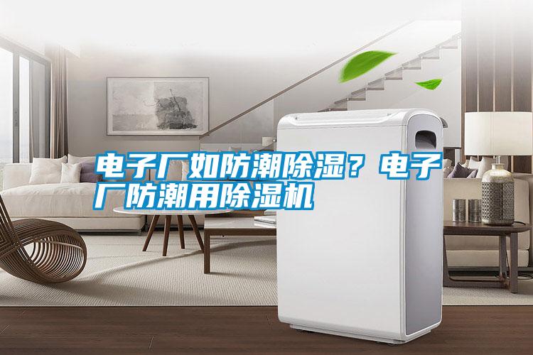 電子廠如防潮除濕？電子廠防潮用除濕機