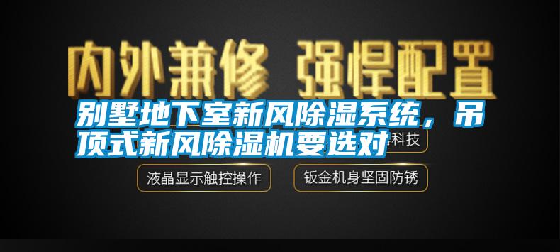 別墅地下室新風(fēng)除濕系統(tǒng)，吊頂式新風(fēng)除濕機要選對