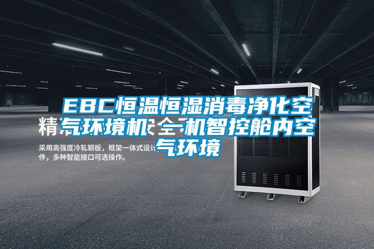 EBC恒溫恒濕消毒凈化空氣環(huán)境機 一機智控艙內(nèi)空氣環(huán)境