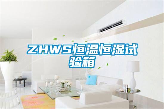 ZHWS恒溫恒濕試驗(yàn)箱