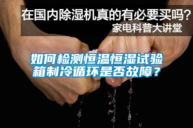 如何檢測恒溫恒濕試驗箱制冷循環(huán)是否故障？