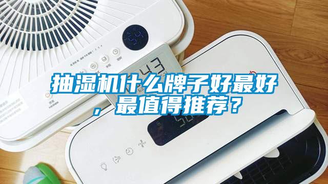 抽濕機什么牌子好最好，最值得推薦？