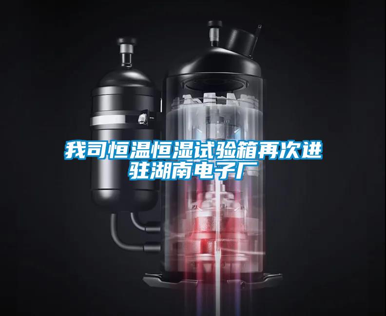 我司恒溫恒濕試驗(yàn)箱再次進(jìn)駐湖南電子廠