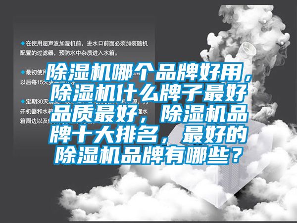 除濕機哪個品牌好用，除濕機什么牌子最好品質(zhì)最好，除濕機品牌十大排名，最好的除濕機品牌有哪些？