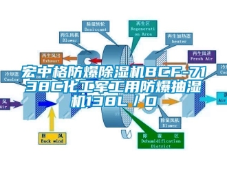 企業(yè)新聞宏中格防爆除濕機(jī)BCF-7138C化工軍工用防爆抽濕機(jī)138L／D